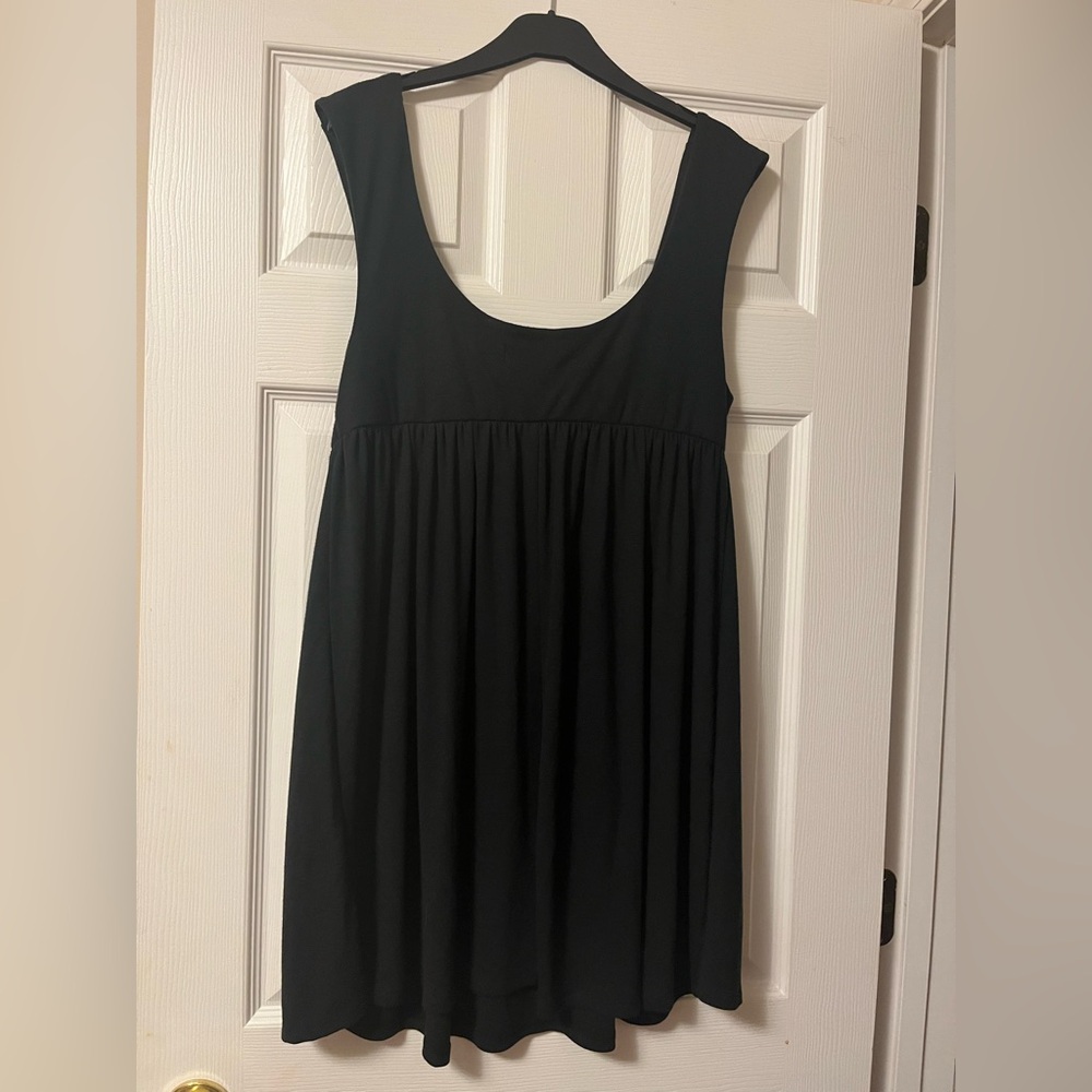Free People/ FP Beach Black Sleeveless Mini Dress Size Large - Picture 4 of 4